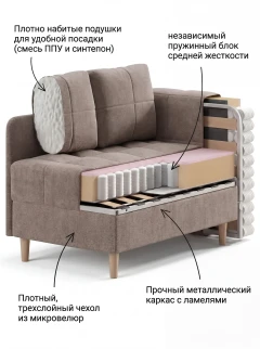 Диван Слип Макс Какао-4